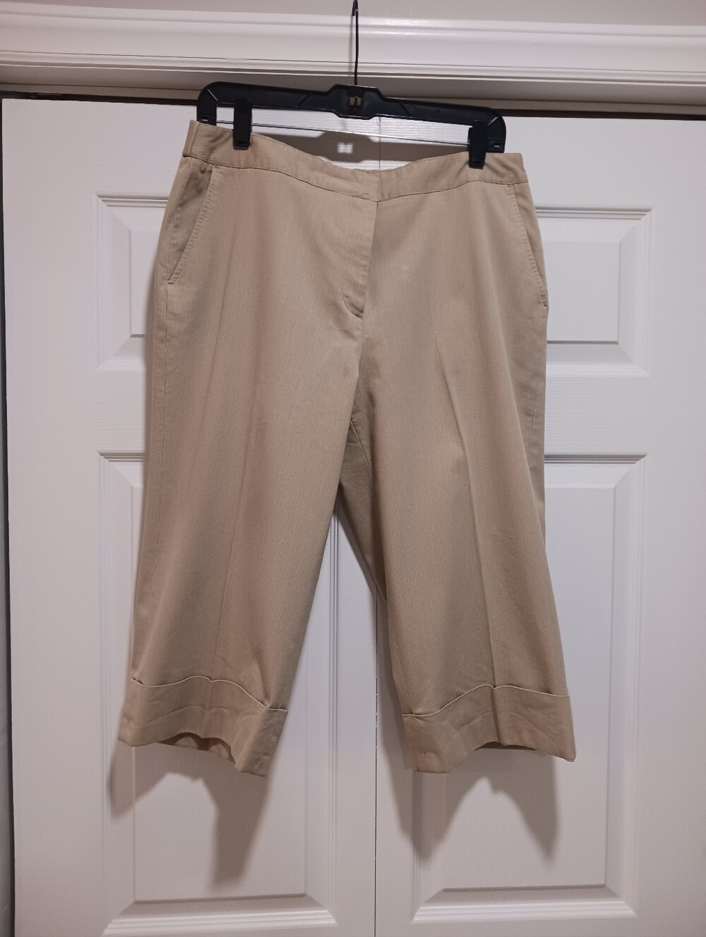Kim Rogers Tan Cropped Dress Capris